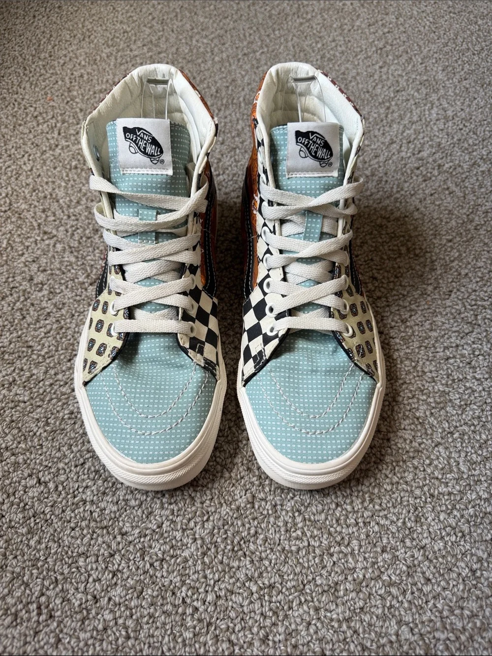 Vans Sk8-Hi Tiger Patchwork High Top Sneakers - Picture 3 of 9